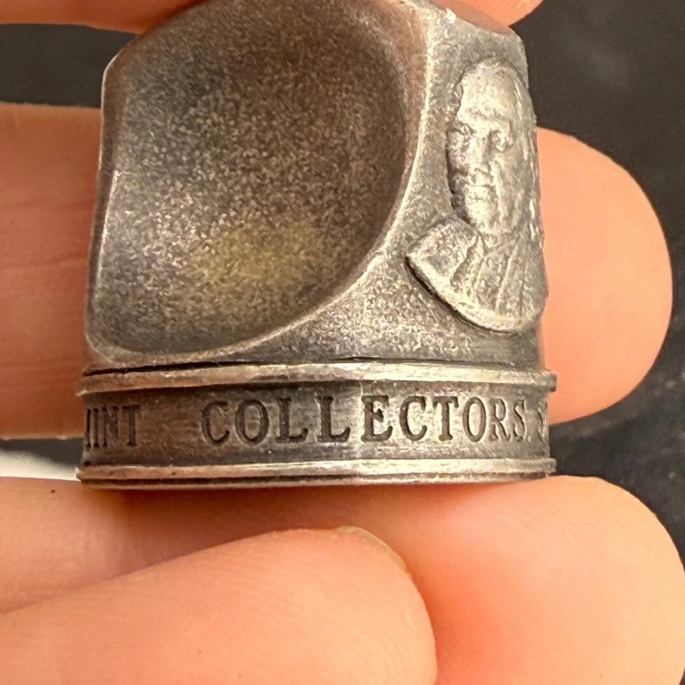 Vintage Franklin Mint Wax Seal Silver Tone Benjamin Franklin Collectors Society